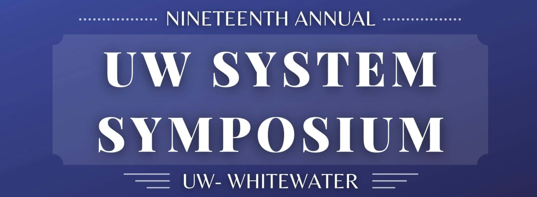 UW-Whitewater students present research at annual UW System Symposium